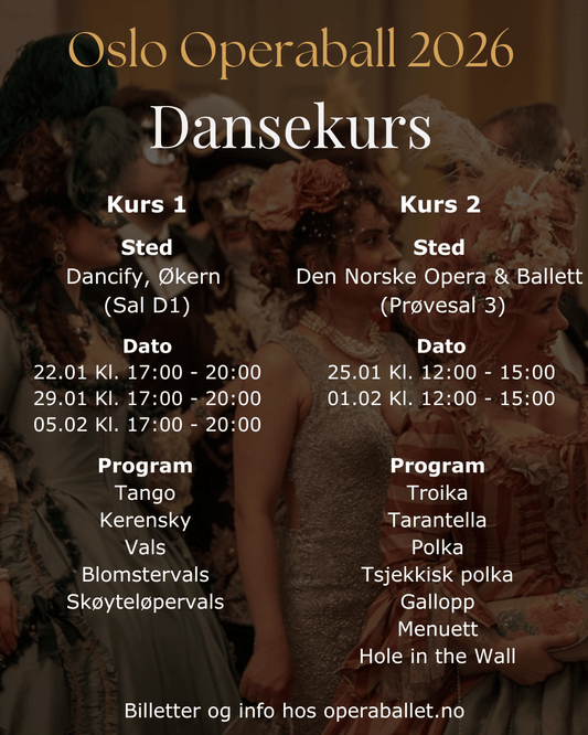 Dansekurs 2026 - Oslo Operaball - Oslo Operaball